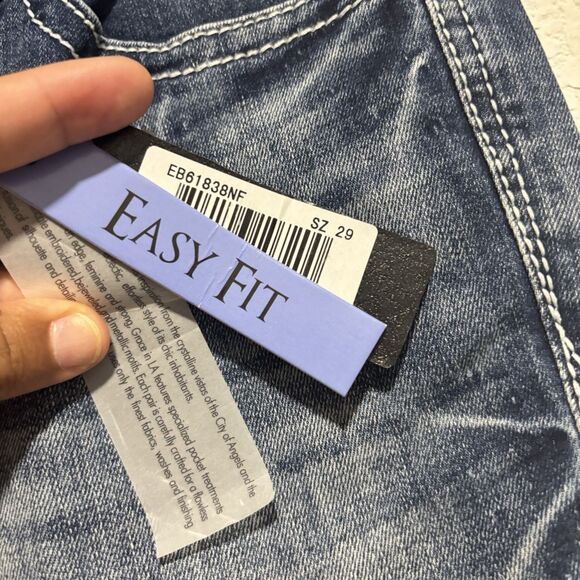 NWT Grace Jeans Womens Size 29 Blue Dark Wash Cotton Stretch Easy Fit Mid Rise - Picture 4 of 13